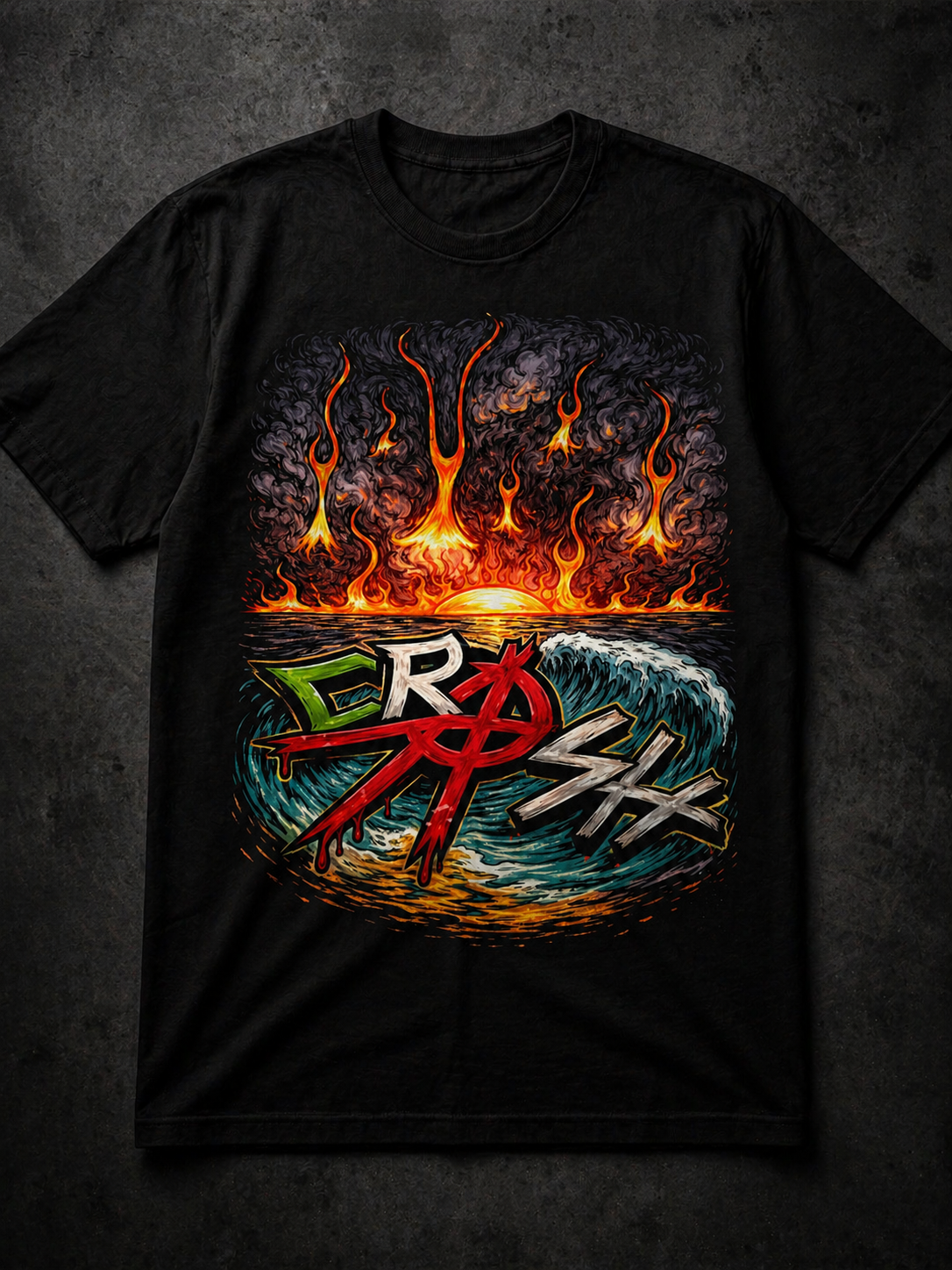 ππ₯ Crash Customs "Crash the Wave" Tee