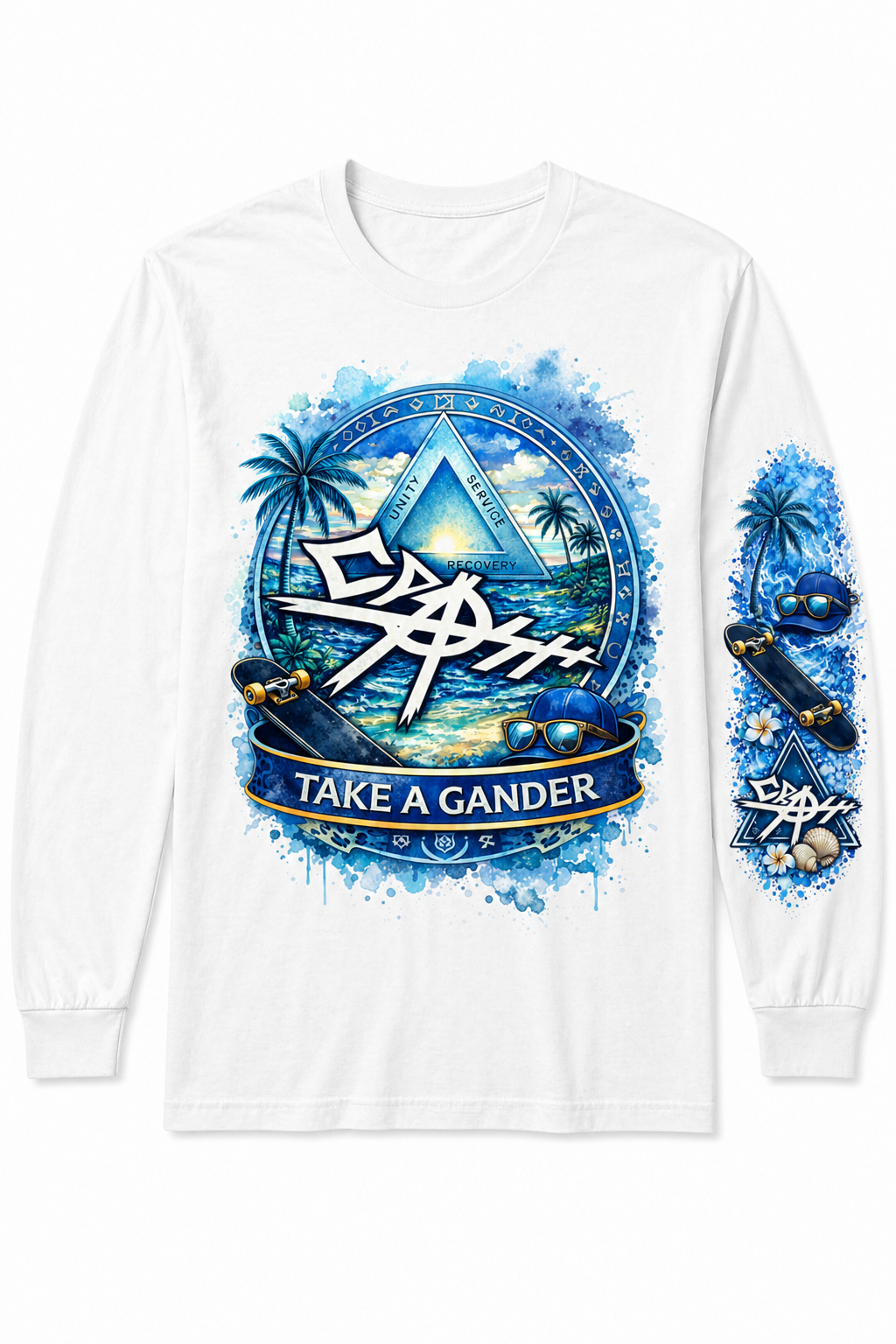 🌊 Crash Customs "Take A Gander" Long Sleeve