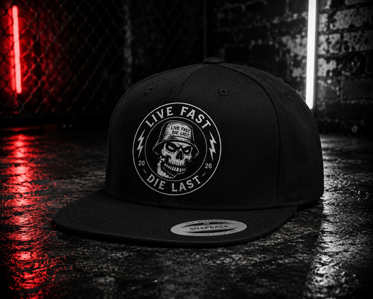 Live Fast Die Last Logo Hat